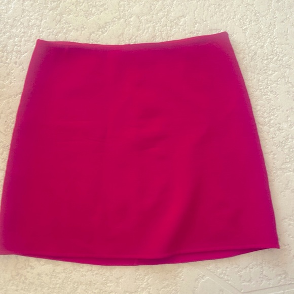 Theory Red {Virgin Wool 97%} Skirt - Picture 1 of 4
